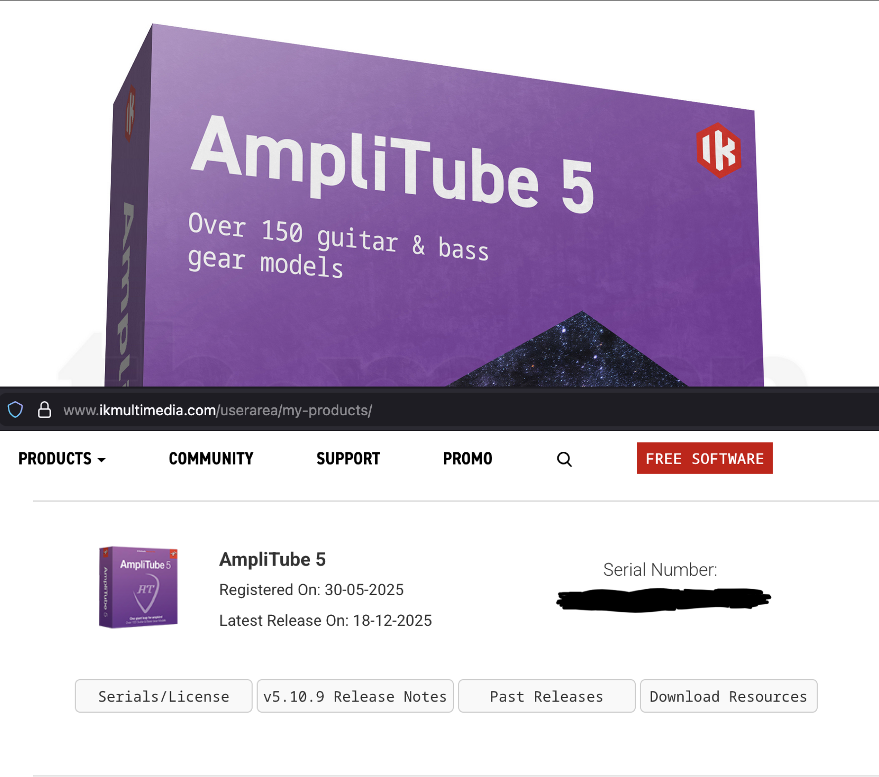 IK Multimedia AmpliTube 5 Standard - No Transfer Fee
